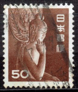 弥勒菩薩像50円茶のヤマガタ八幡局